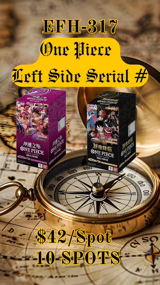 EFH-317 One Piece Left Side Serial # op 09, op 11 CHINESE