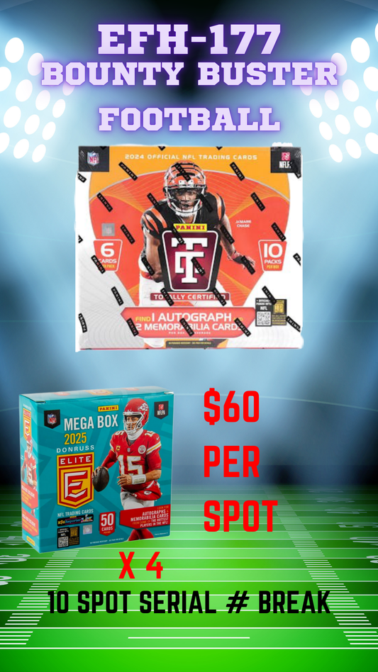EFH-177 Bounty Buster Football Left Side Serial #