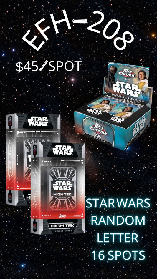 EFH-208 Star Wars Random letter -16 spots