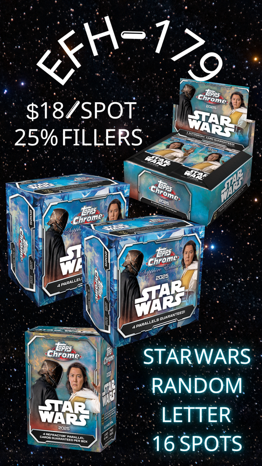 EFH-179 Star Wars Random letter -16 spots 25% FILLERS